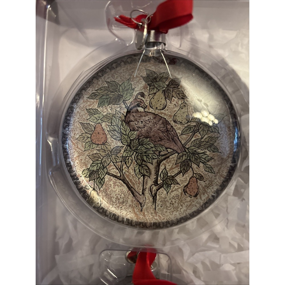Vtg Limited Edition Glass Dome Ornaments Pottery Barn Twelve Days of Christmas - Picture 4 of 16